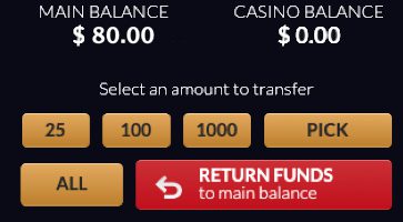 Red Dog Casino Live Casino Balance