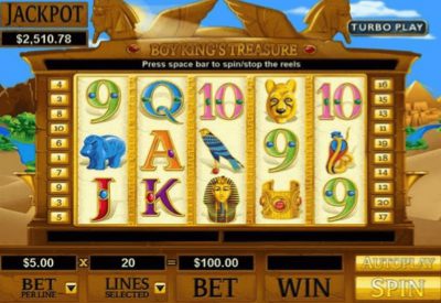 Boy King's Treasure RTG Screen