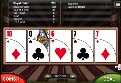 All American Poker RTG Screen