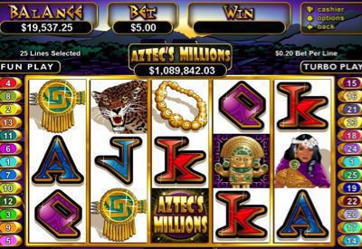 Aztec's Millions RTG Screen