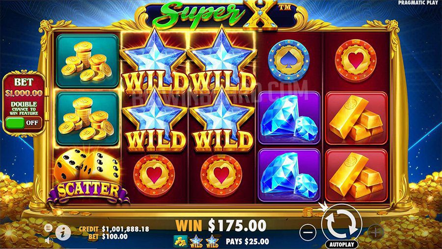 Super X slot reels