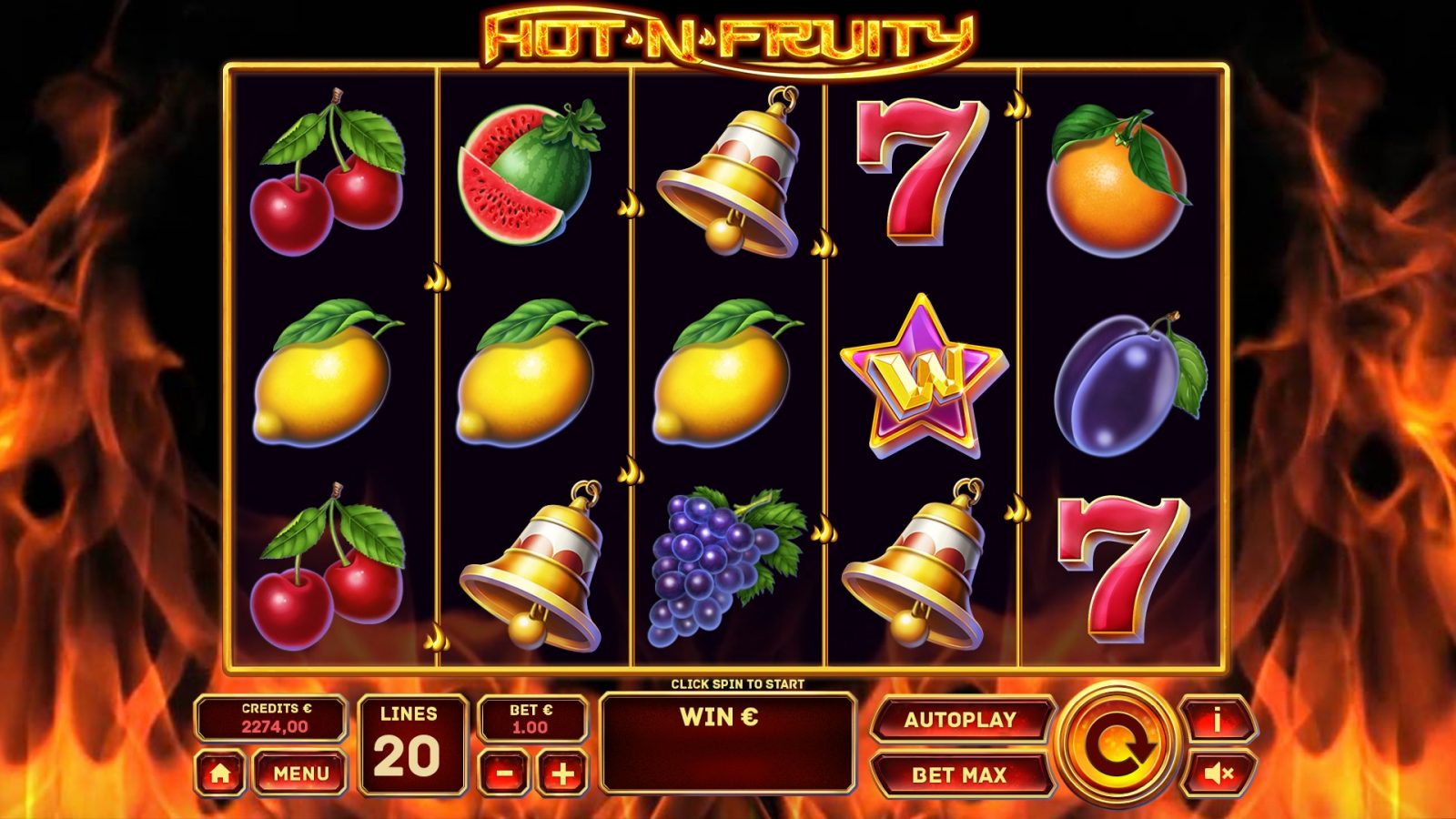 Hot 'n' Fruity reels