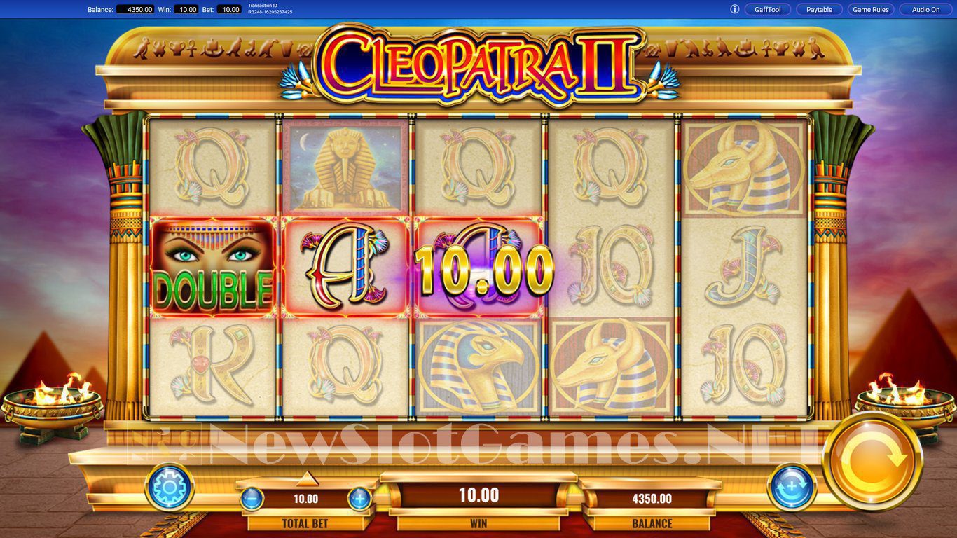 cleopatra II slot reels